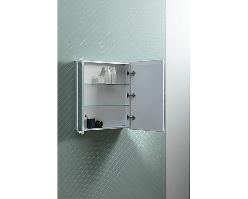 Зеркальный шкаф Aquanet Оптима 70 311861 с подсветкой Белый