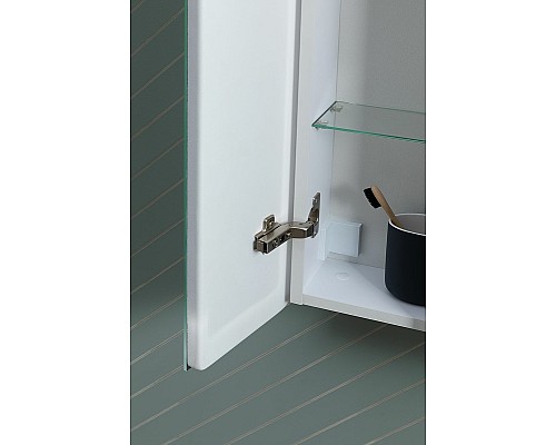 Зеркальный шкаф Aquanet Оптима 70 311861 с подсветкой Белый