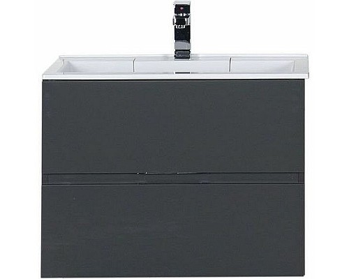 Тумба с раковиной Aquanet Алвита 70 213093 подвесная Серый антрацит