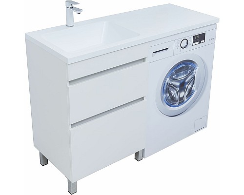 Тумба под раковину Aquanet Вега 120 329124 Белый глянец