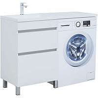 Тумба под раковину Aquanet Вега 120 329124 Белый глянец
