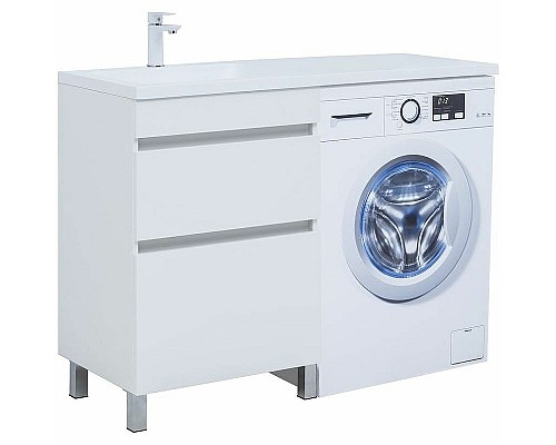 Тумба под раковину Aquanet Вега 120 329124 Белый глянец