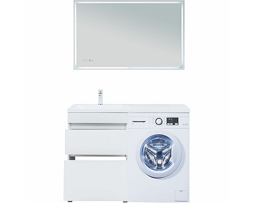 Тумба под раковину Aquanet Вега 120 329124 Белый глянец