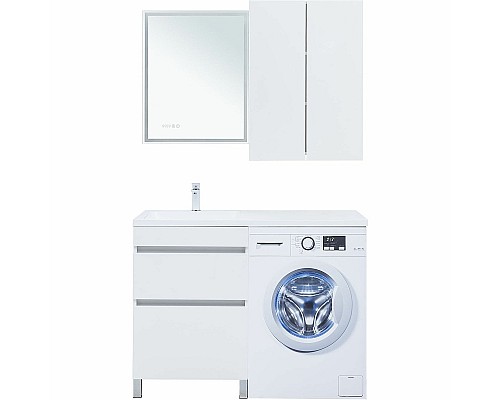 Тумба под раковину Aquanet Вега 120 329124 Белый глянец