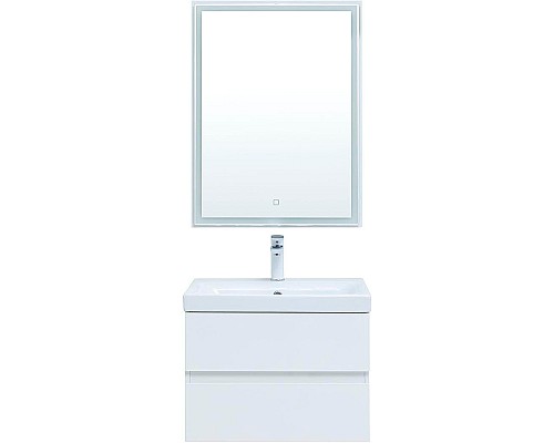 Комплект мебели для ванной Aquanet Беркли 60 306358 подвесной Белый глянец