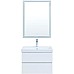 Комплект мебели для ванной Aquanet Беркли 60 306358 подвесной Белый глянец