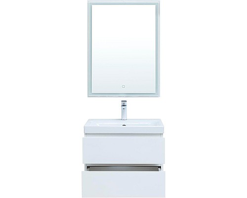 Комплект мебели для ванной Aquanet Беркли 60 306358 подвесной Белый глянец