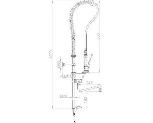 Смеситель для кухни Nofer 07102M.CC Хром