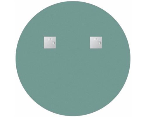 Зеркало Evoform Shadow d70 BY 0562 с металлической полочкой - Черный цвет