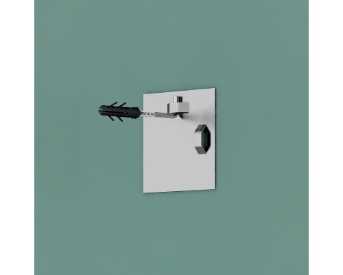 Зеркало Evoform Shadow d70 BY 0562 с металлической полочкой - Черный цвет