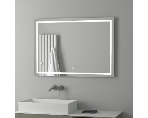 Зеркало Evoform Ledline 70x100 с подсветкой 29.5 W - сенсорный выключатель