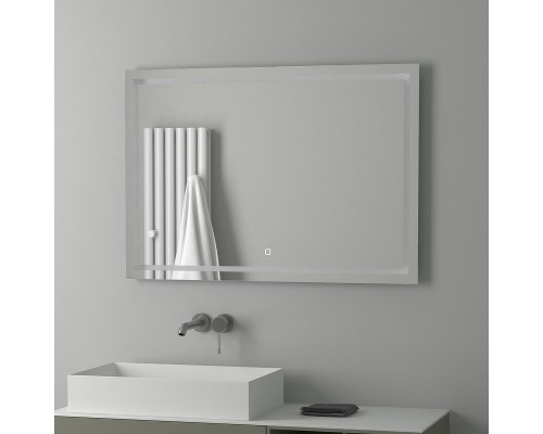 Зеркало Evoform Ledline 70x100 с подсветкой 29.5 W - сенсорный выключатель
