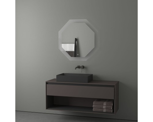 Зеркало Evoform Ledshine 80x80 с подсветкой 25.5 W - сенсорный выключатель - нейтральный белый свет