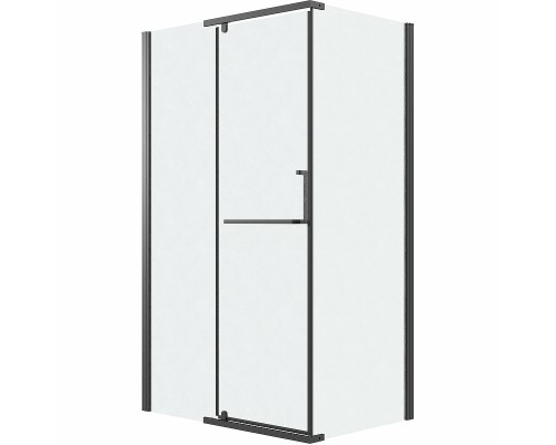 Душевой уголок Grossman Pragma 110х90 120.K33.03.1190.21.02 профиль Черный матовый стекло шиншилла