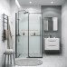 Душевой уголок Grossman Pragma 110х90 120.K33.03.1190.21.00 профиль Черный матовый стекло прозрачное