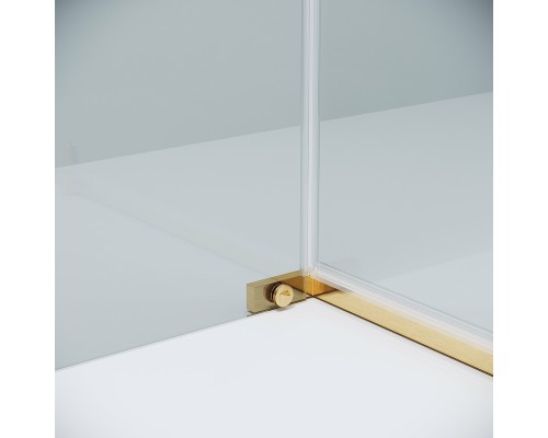 Душевой уголок Grossman Pragma 100х80 120.K33.03.1080.32.00 профиль Золото сатин стекло прозрачное