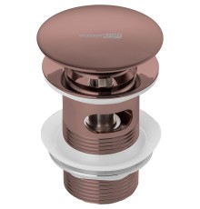 Донный клапан WasserKRAFT Asphe A336 click-clack Розовое золото