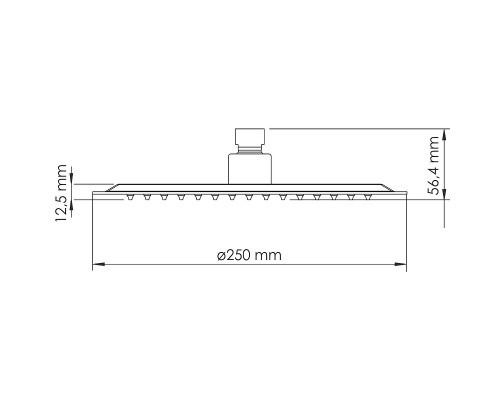 Верхний душ WasserKRAFT Asphe A329 Розовое золото