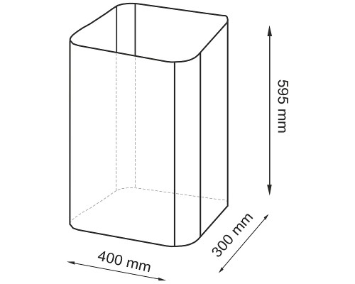 Корзина для белья WasserKRAFT Nuthe с крышкой Черная