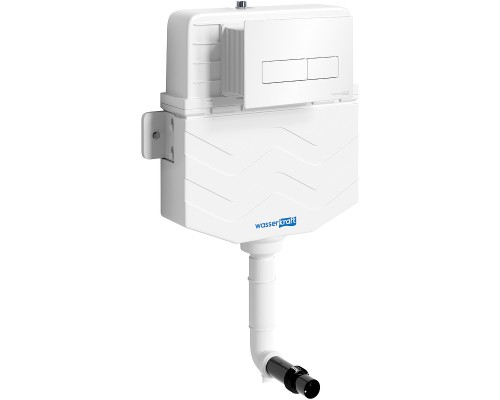 Смывной бачок WasserKRAFT Aller 10TLT.031.ME.WH03 для унитаза с Белой клавишей смыва