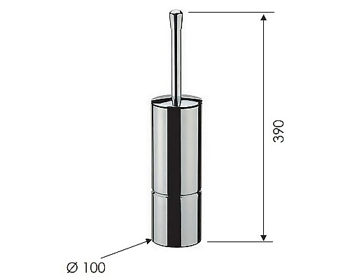 Ершик для унитаза Remer RB465CR Хром