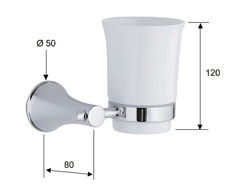 Держатель для зубных щеток Remer Delicata DE15CR Хром