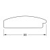 Зеркало Evoform Exclusive-G 127х57 с гравировкой в багетной раме - Серебряная кольчуга 88 мм