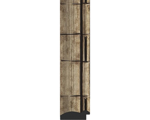 Зеркало Evoform Octagon 64х64 BY 3668 в багетной раме - Серебряный бамбук 73 мм