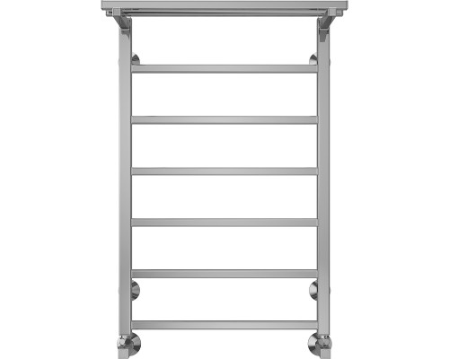 Водяной полотенцесушитель Terminus Контур П7 500х800 4670078529718 с полкой Хром, нижнее подключение, G 1/2" ВР, с угловым соединением