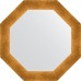 Зеркало Evoform Octagon 50х50 BY 3700 в багетной раме - Травленое золото 59 мм