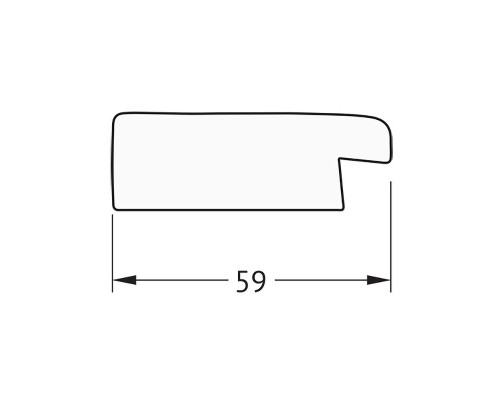 Зеркало Evoform Octagon 50х50 BY 3700 в багетной раме - Травленое золото 59 мм