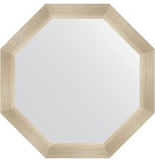Зеркало Evoform Octagon 60х60 в багетной раме - Травленое серебро 59 мм