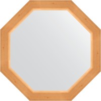 Зеркало Evoform Octagon 62х62 в багетной раме - Сосна 62 мм