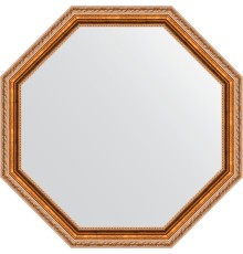 Зеркало Evoform Octagon 72х72 в багетной раме - Версаль бронза 64 мм