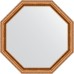 Зеркало Evoform Octagon 72х72 в багетной раме - Версаль бронза 64 мм