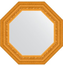 Зеркало Evoform Octagon 55х55 в багетной раме - Сусальное золото 80 мм