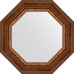 Зеркало Evoform Octagon 57х57 в багетной раме - Римская бронза 88 мм