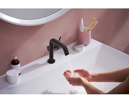 Смеситель для раковины Hansgrohe Tecturis S 73320670 Черный матовый
