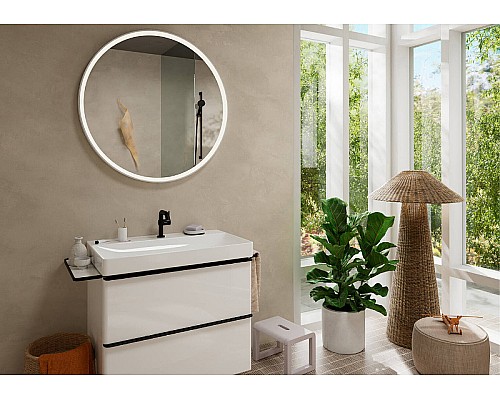 Смеситель для раковины Hansgrohe Tecturis S 73320670 Черный матовый