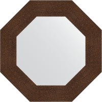 Зеркало Evoform Octagon 57х57 BY 3805 в багетной раме - Бронзовая лава 90 мм