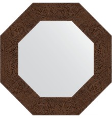 Зеркало Evoform Octagon 57х57 в багетной раме - Бронзовая лава 90 мм