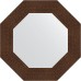 Зеркало Evoform Octagon 57х57 BY 3805 в багетной раме - Бронзовая лава 90 мм