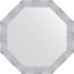 Зеркало Evoform Octagon 73х73 в багетной раме - Чеканка белая 70 мм