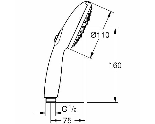 Ручной душ Grohe Tempesta 110 28261003 Хром