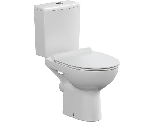 Унитаз компакт Cersanit Nature Clean On 011 3/5 DPL EO slim с бачком и сиденьем Микролифт