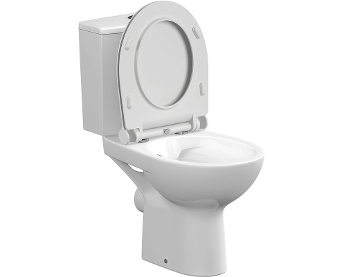 Унитаз компакт Cersanit Nature Clean On 011 3/5 DPL EO slim с бачком и сиденьем Микролифт