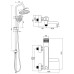 Душевая система Orange Push Хром