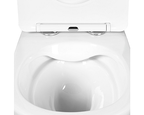 Комплект унитаза с инсталляцией Aquatek Set Aquatek Вега-1905-016 KK-1 с сиденьем Микролифт и клавишей смыва Хром глянцевый