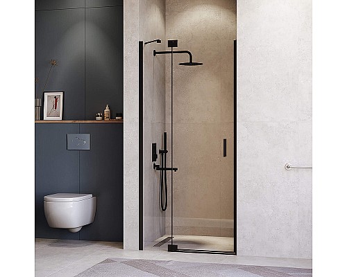 Душевая дверь RGW Hotel HO-014-B 100 350601410-14 профиль Черный стекло прозрачное