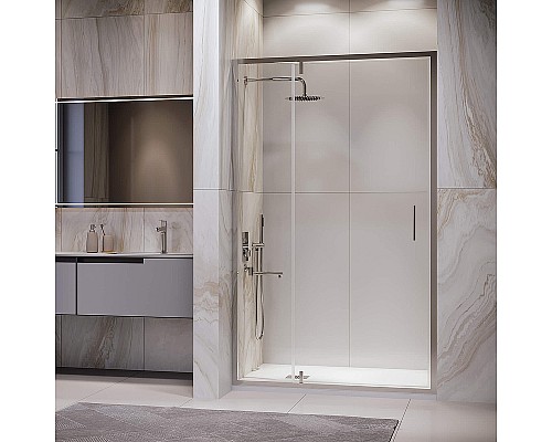 Душевая дверь RGW Leipzig LE-103 100 711210310-11 профиль Хром стекло прозрачное